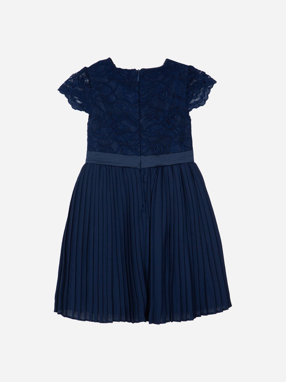 Cap sleeve navy blue dress
