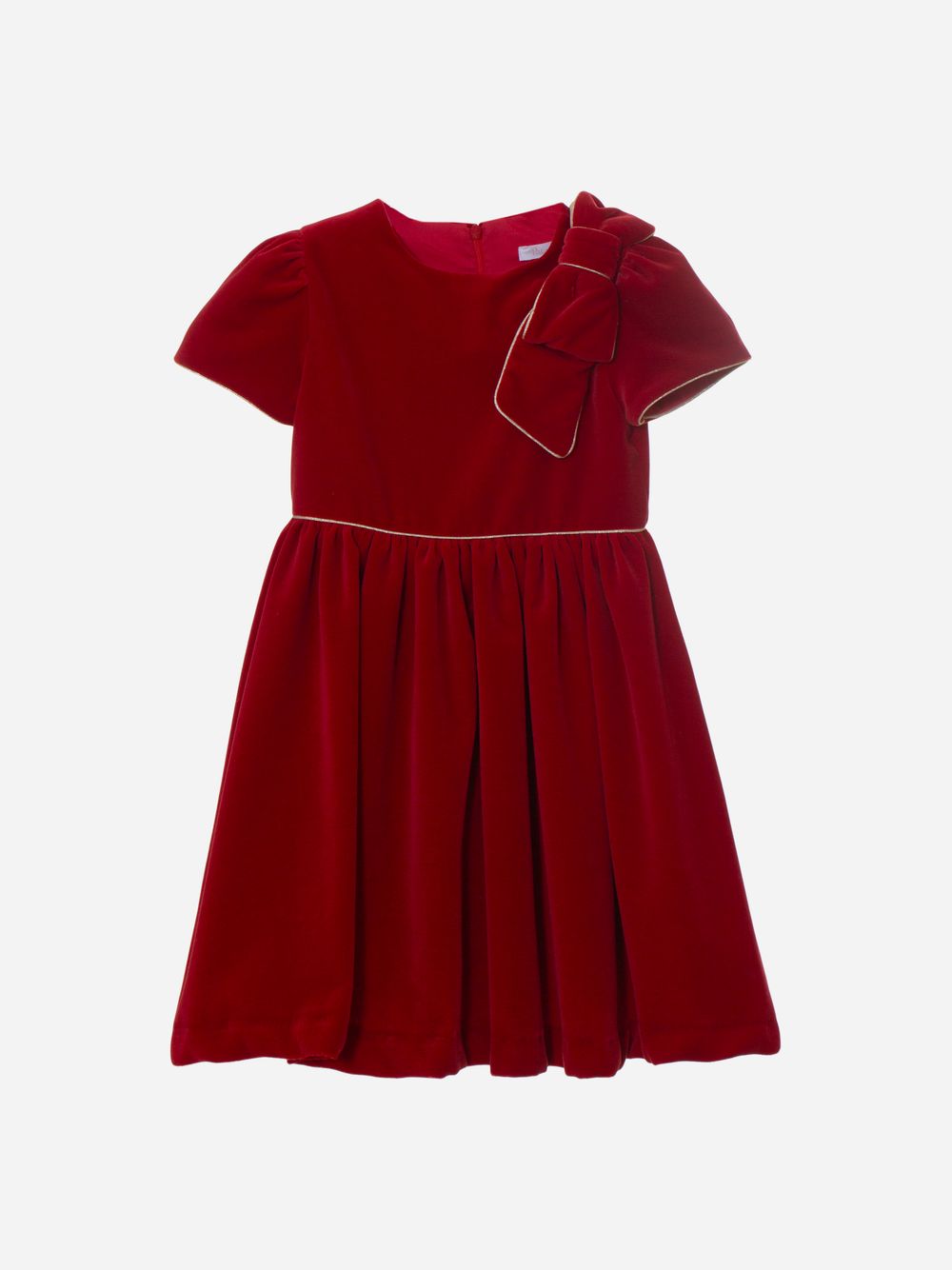 Red velvet dress