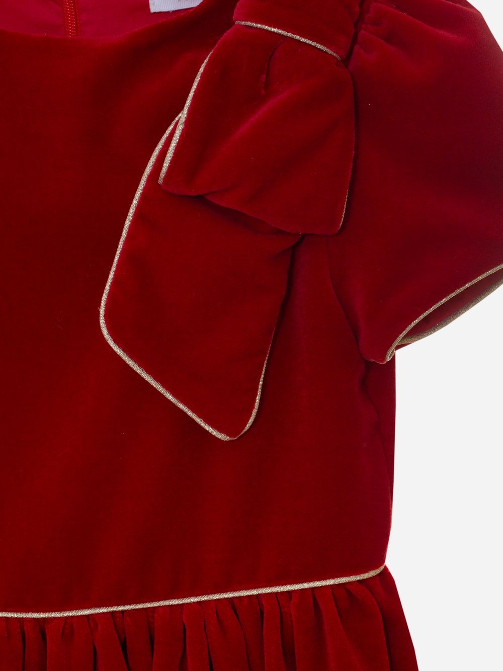 Red velvet dress