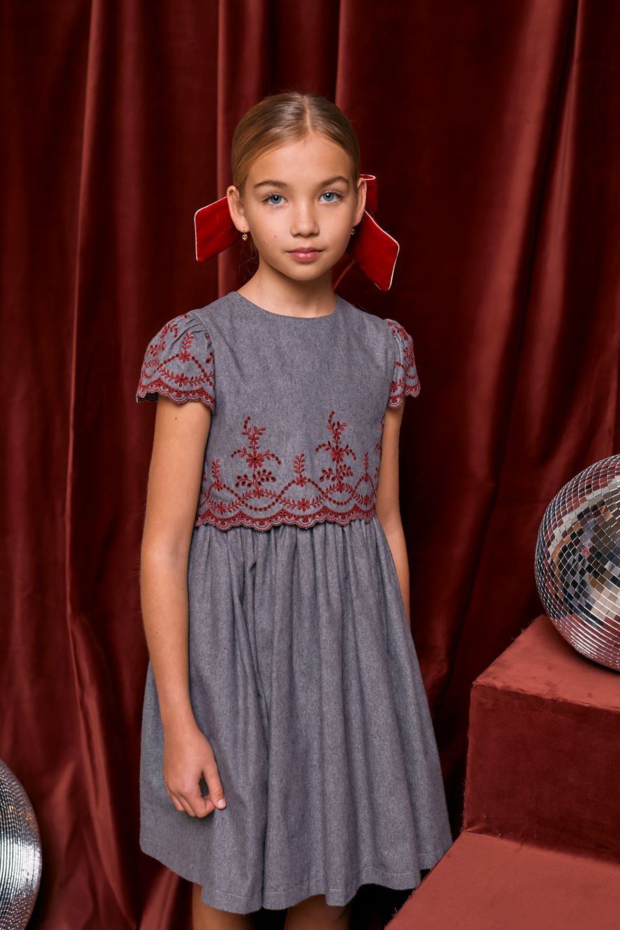 Melange grey dress