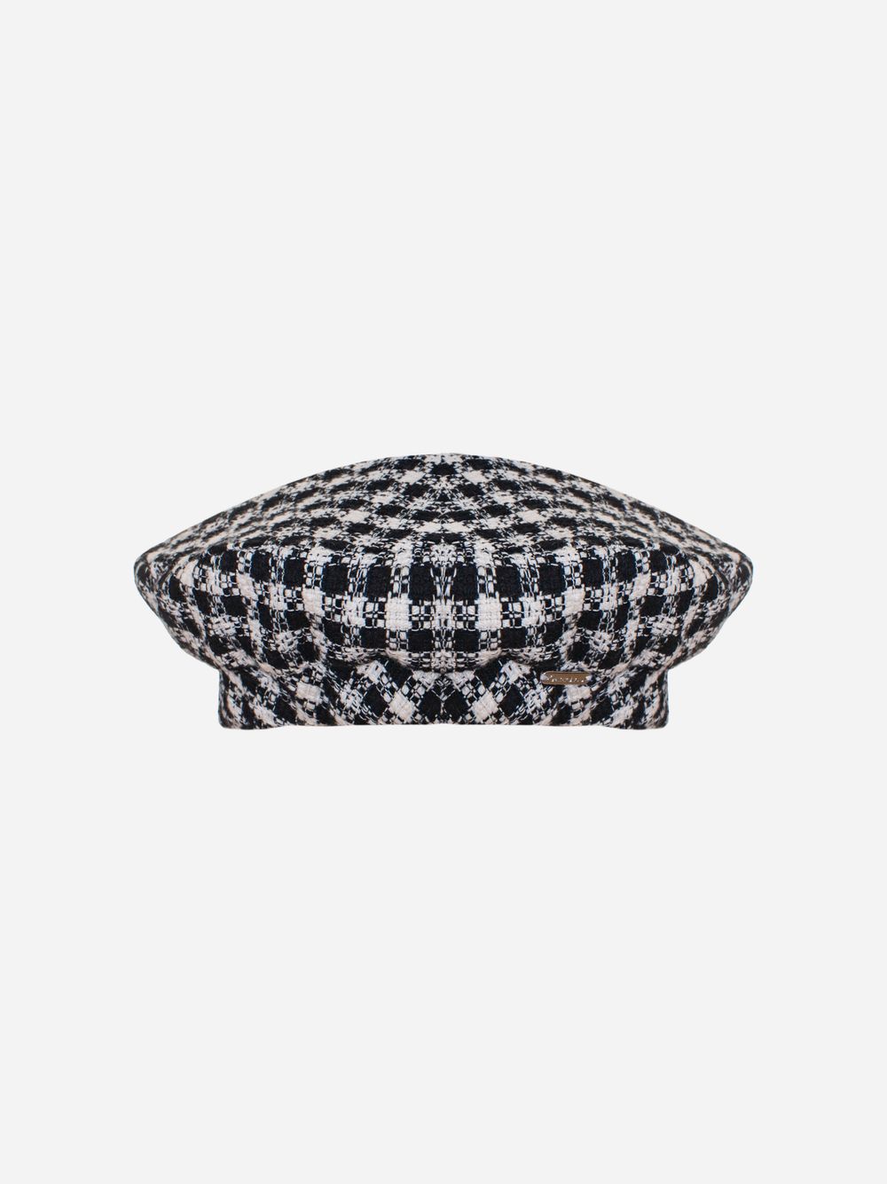 Houndstooth beret