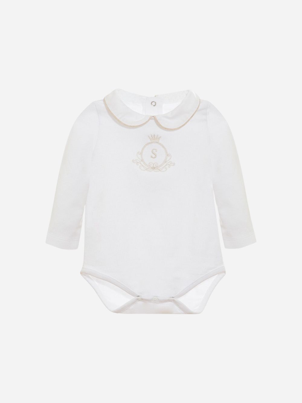  Jersey bodysuit in white for unisex