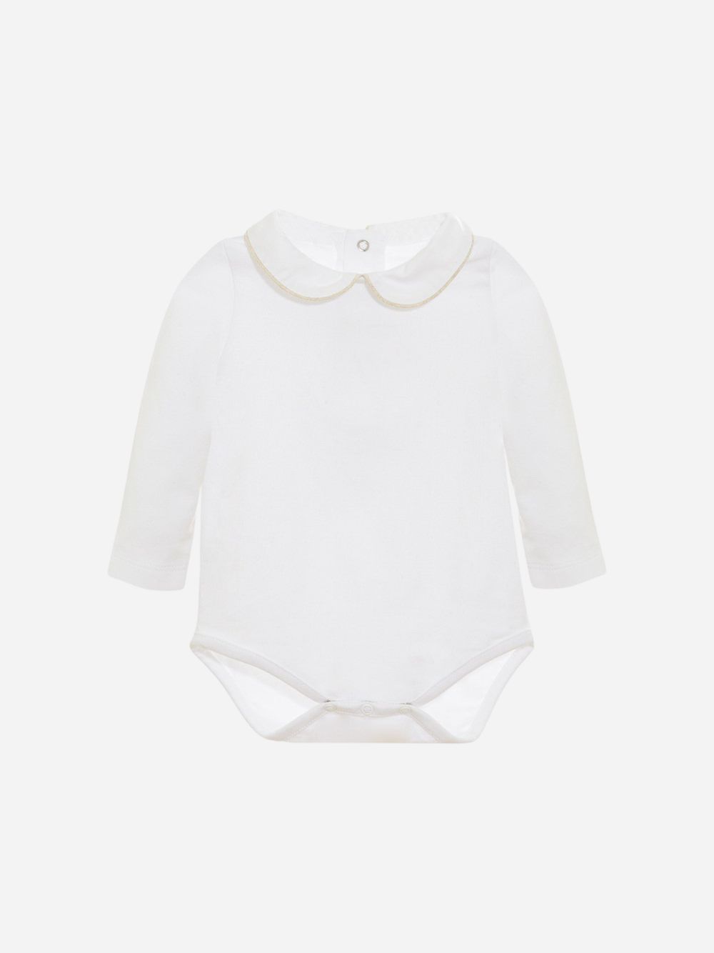  Jersey bodysuit in white for unisex