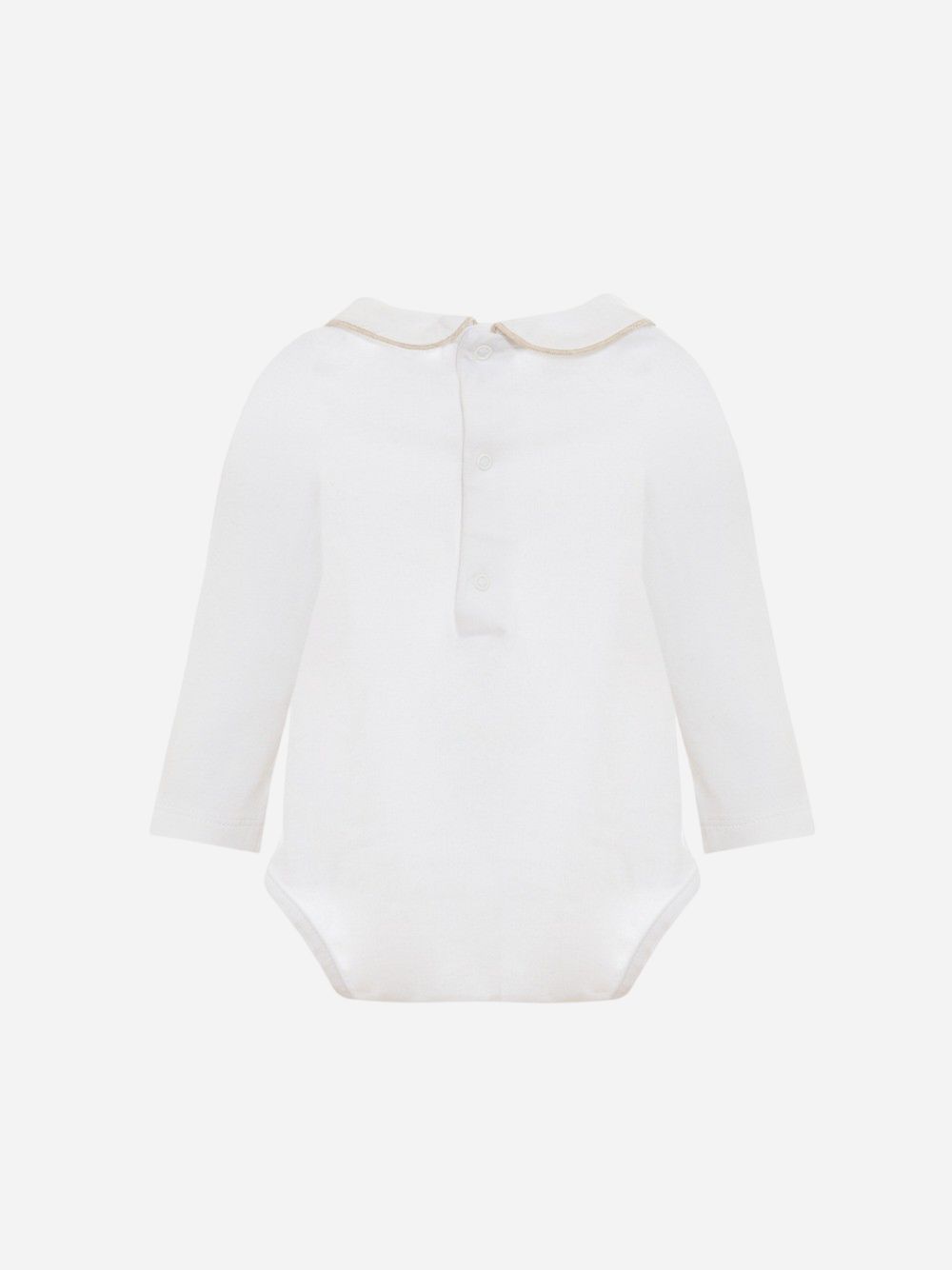  Jersey bodysuit in white for unisex
