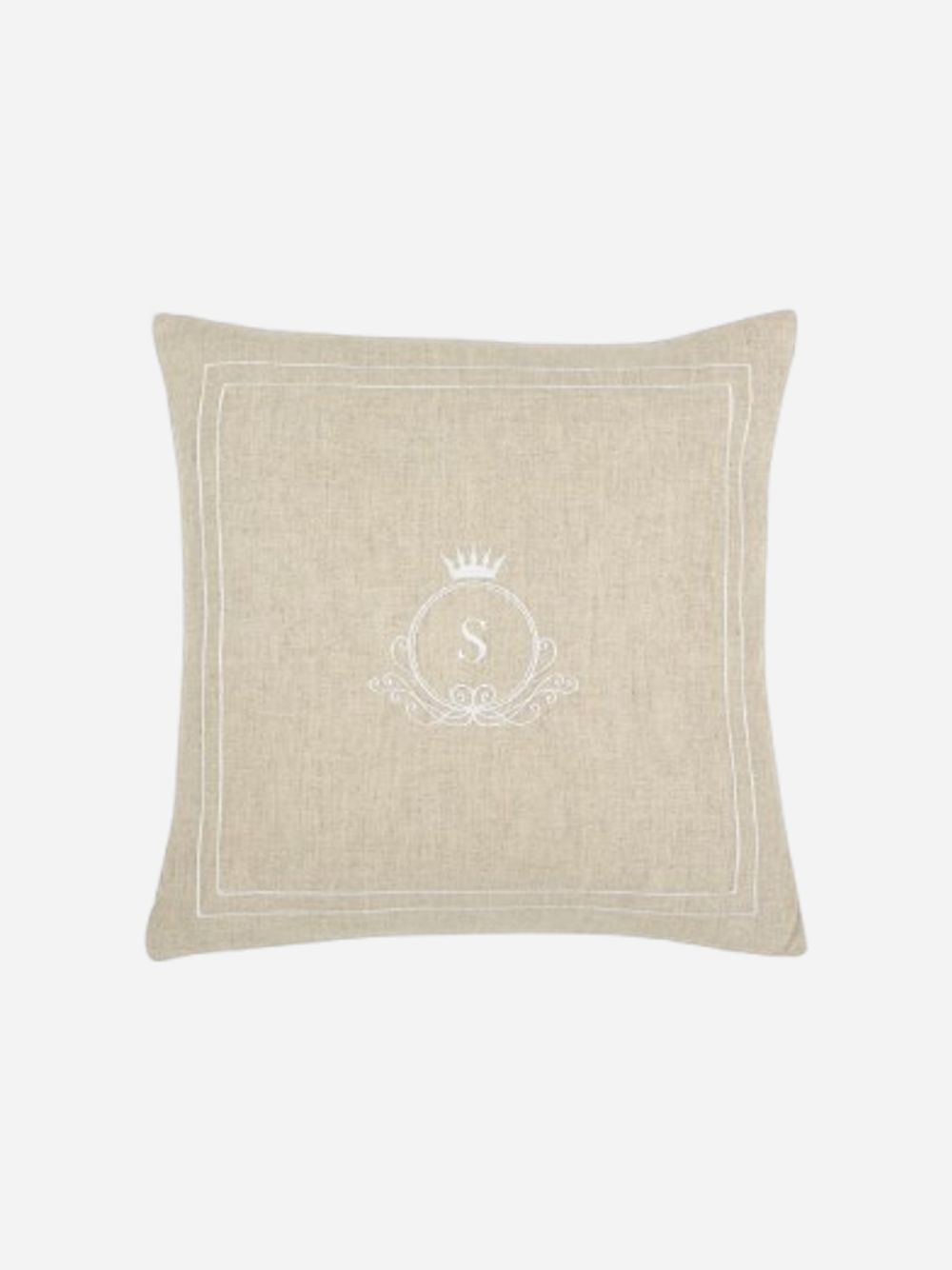  beige linen pillow cover