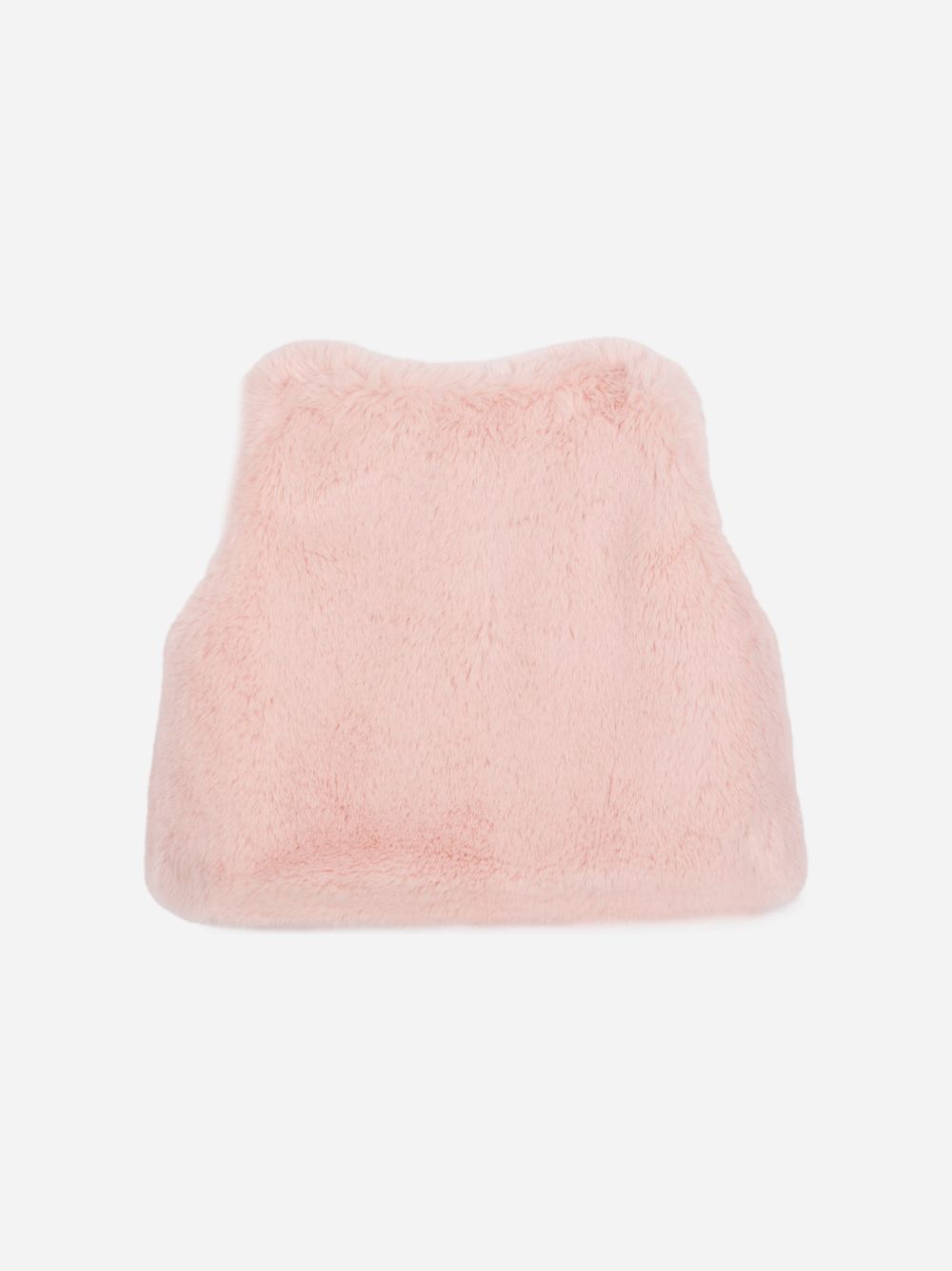 Fur vest with bow