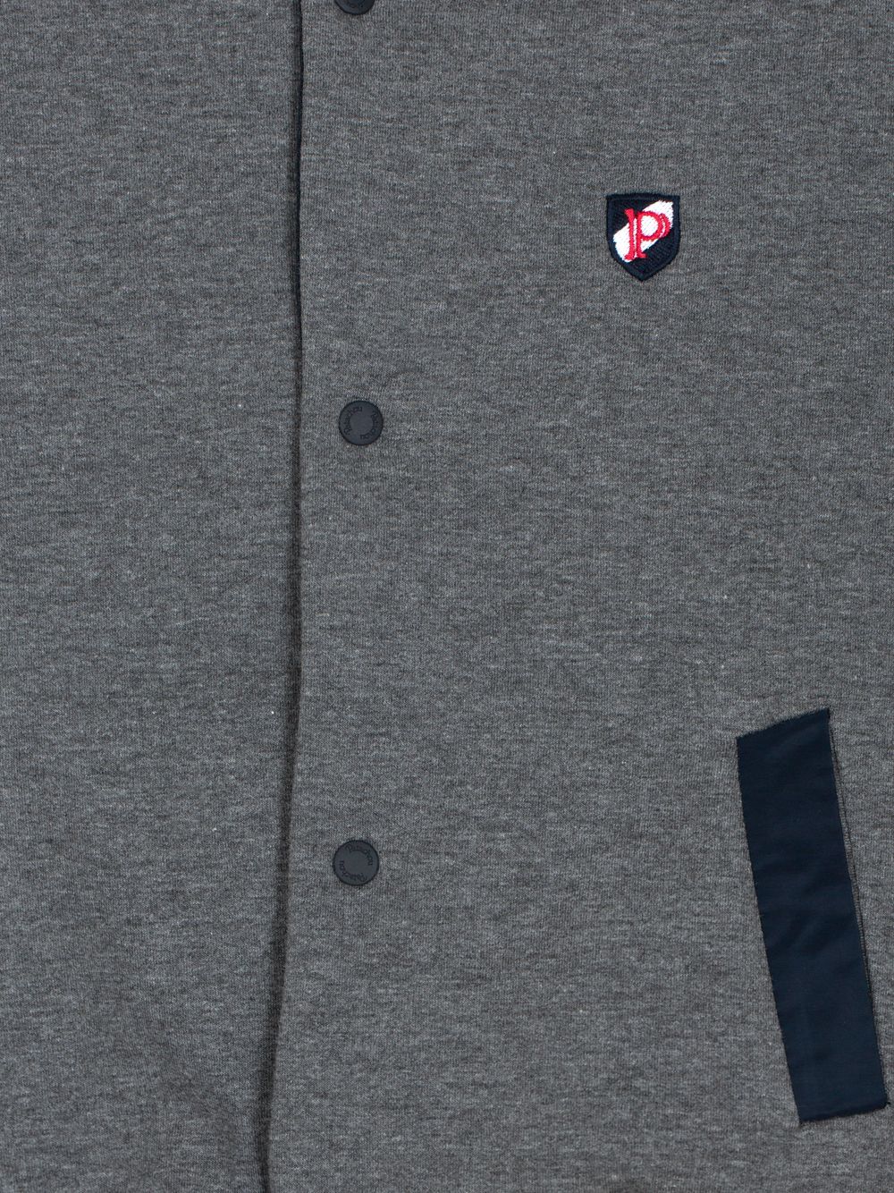 Grey colour block jacket