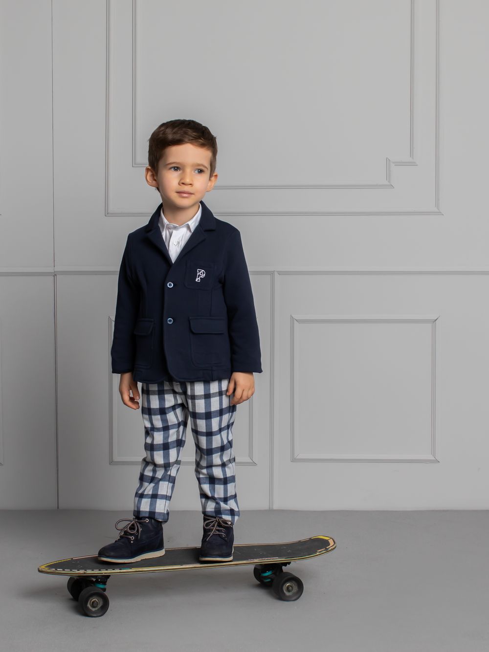 Navy Blue cotton fleece jacket