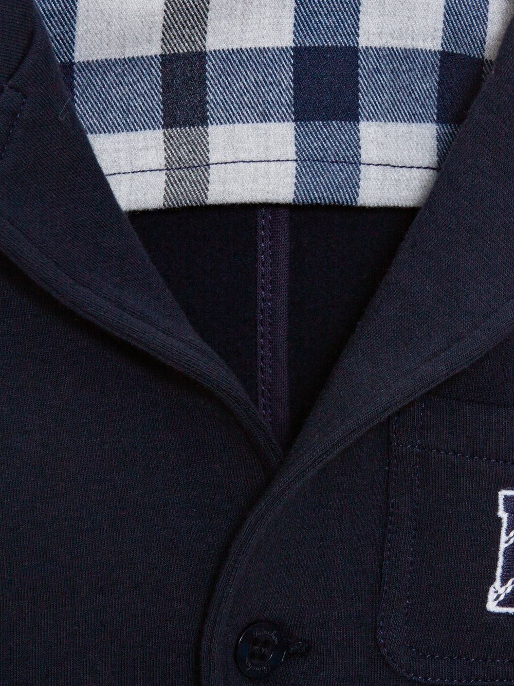 Navy Blue cotton fleece jacket