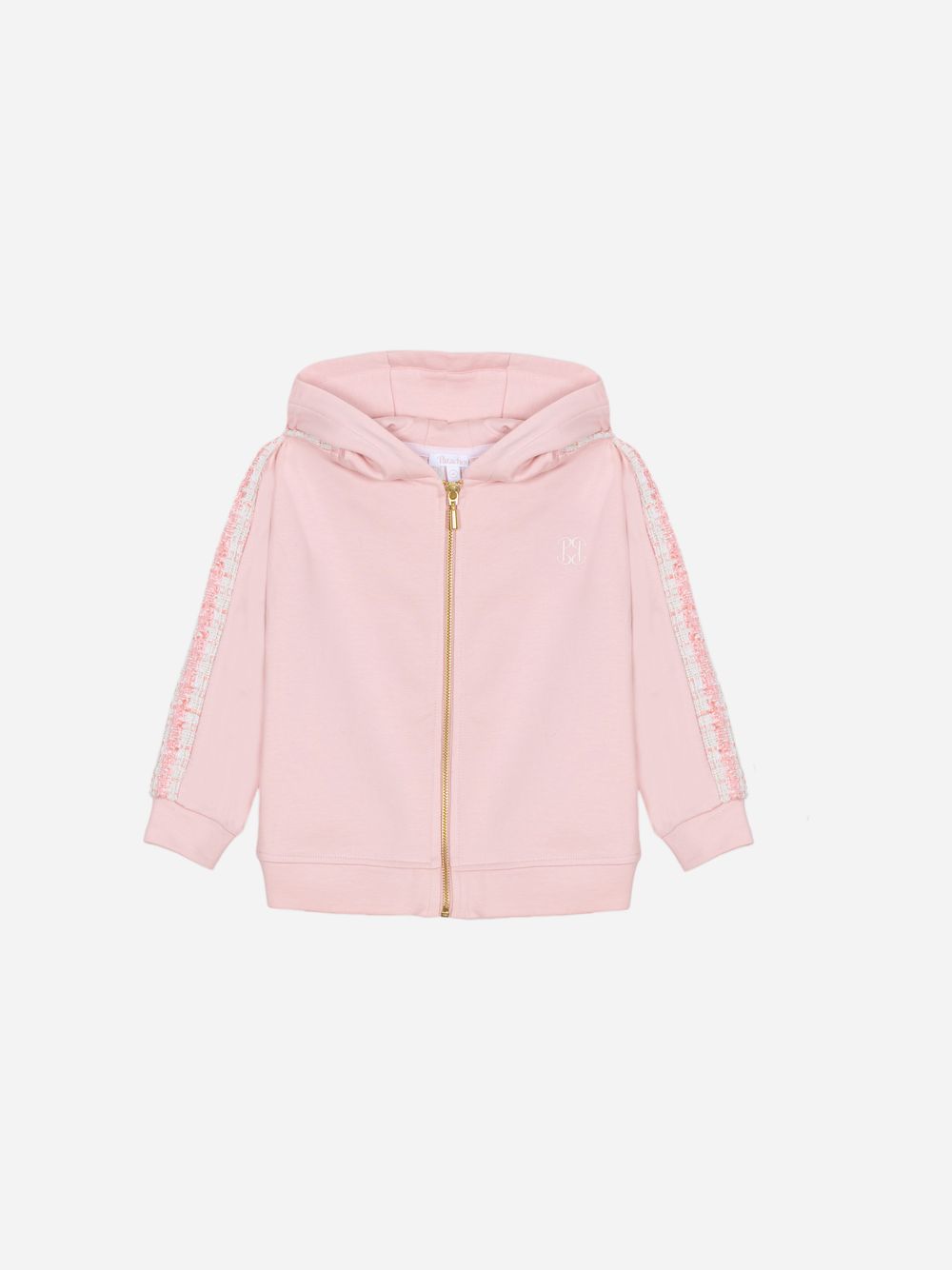 Pale pink hooded jacket