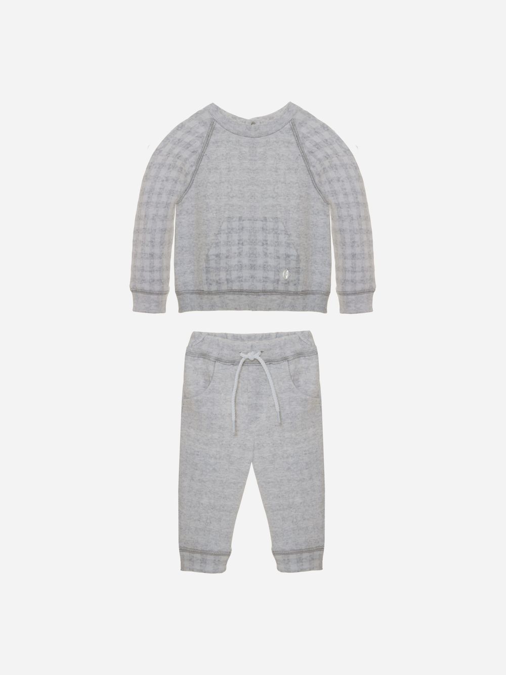 Grey and Check Jersey Set
