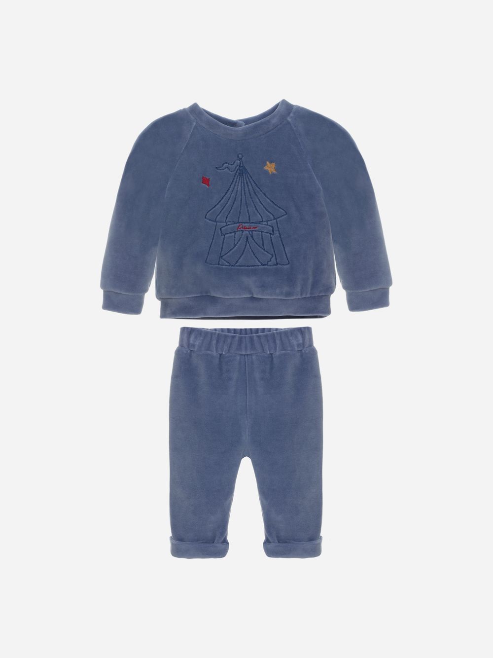 Indigo Blue velour tracksuit