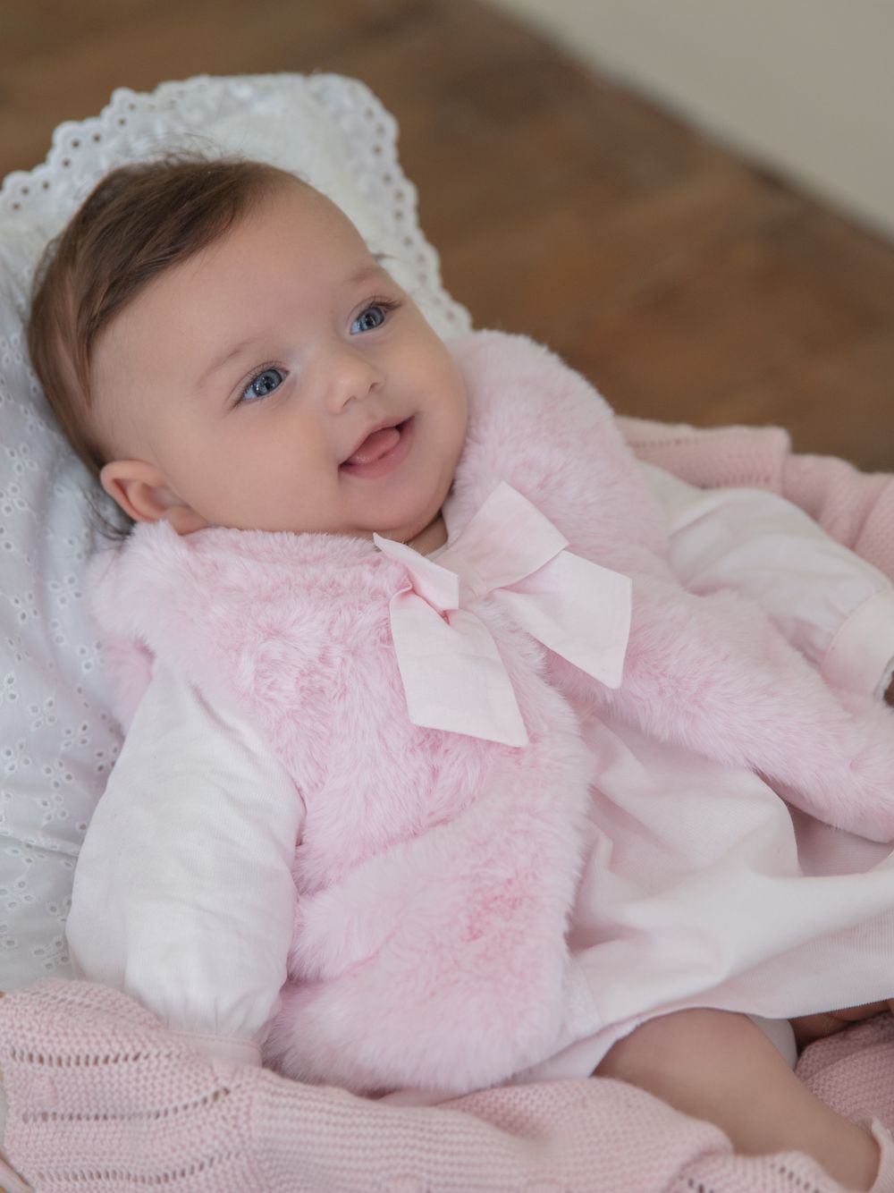 Pink Fur Vest
