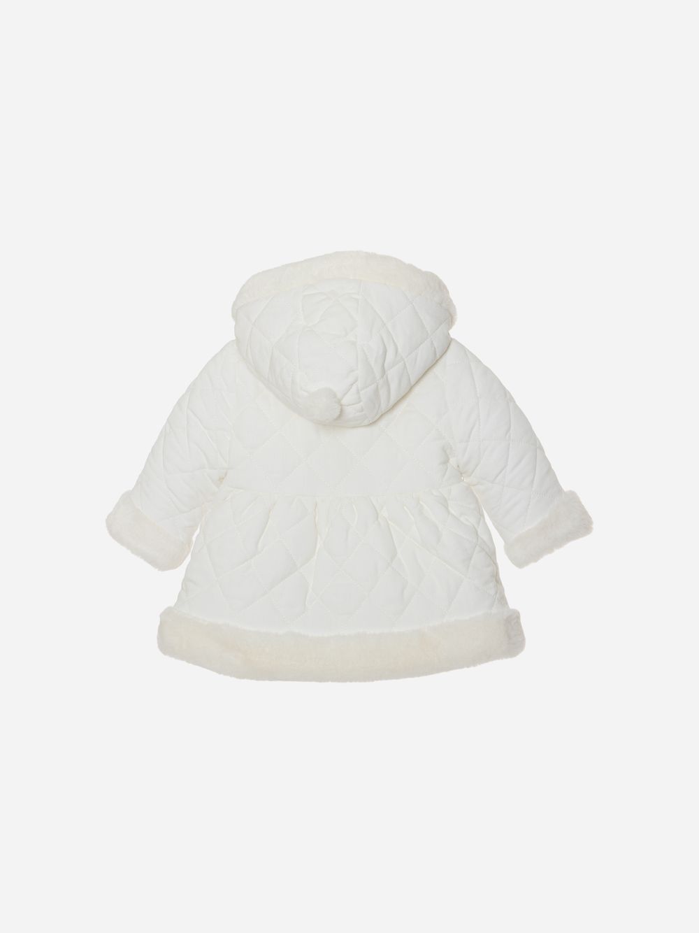 Fluffy ecru coat