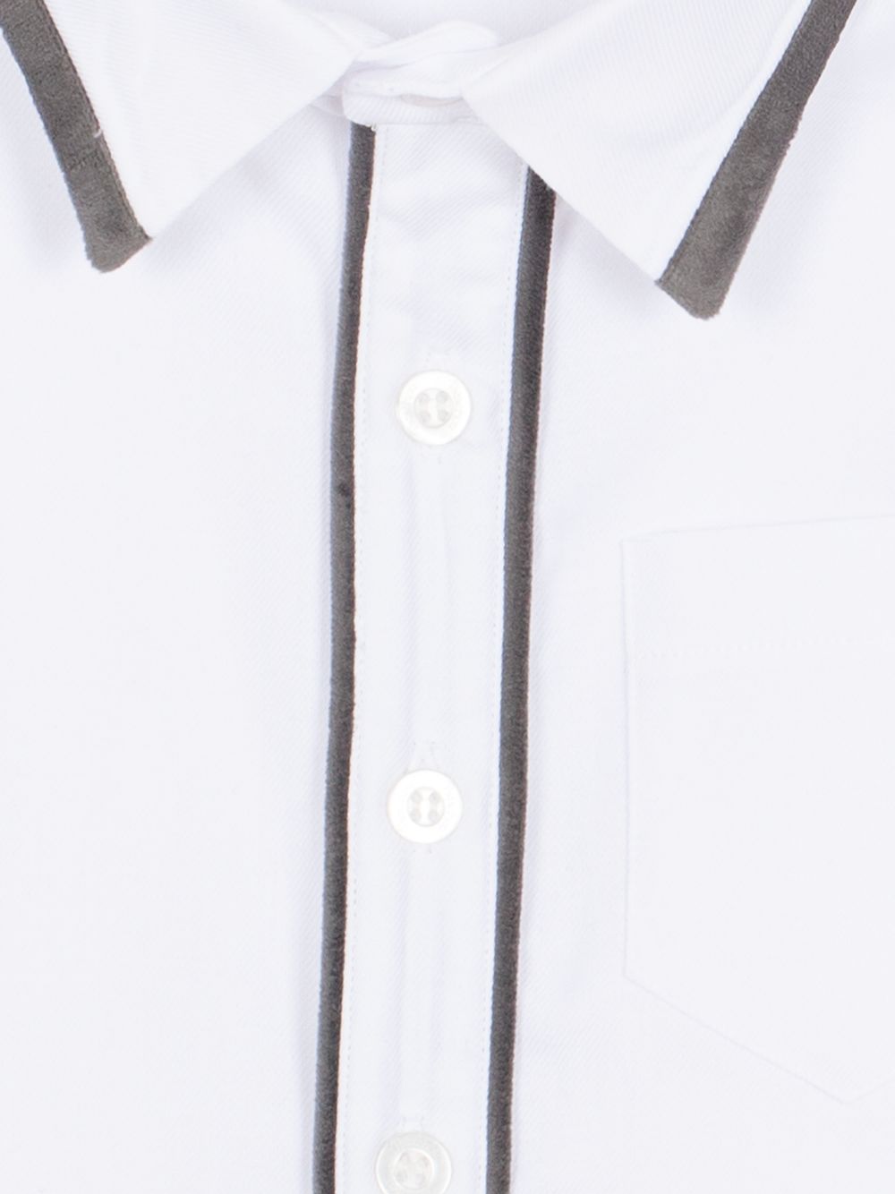 White shirt with marine trims
