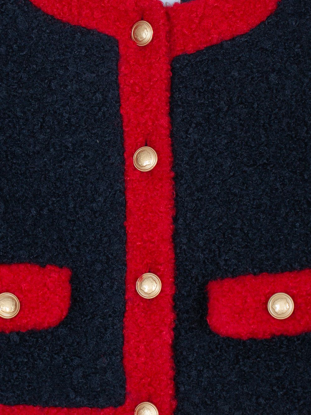 Marine jacket with red details