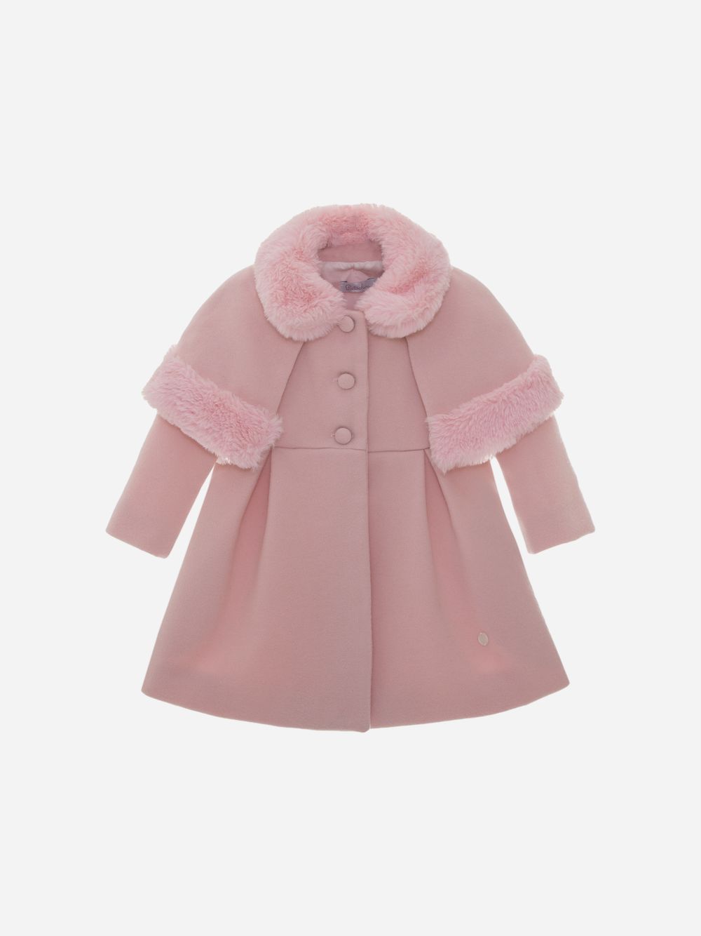 Pale Pink Flannel Coat 
