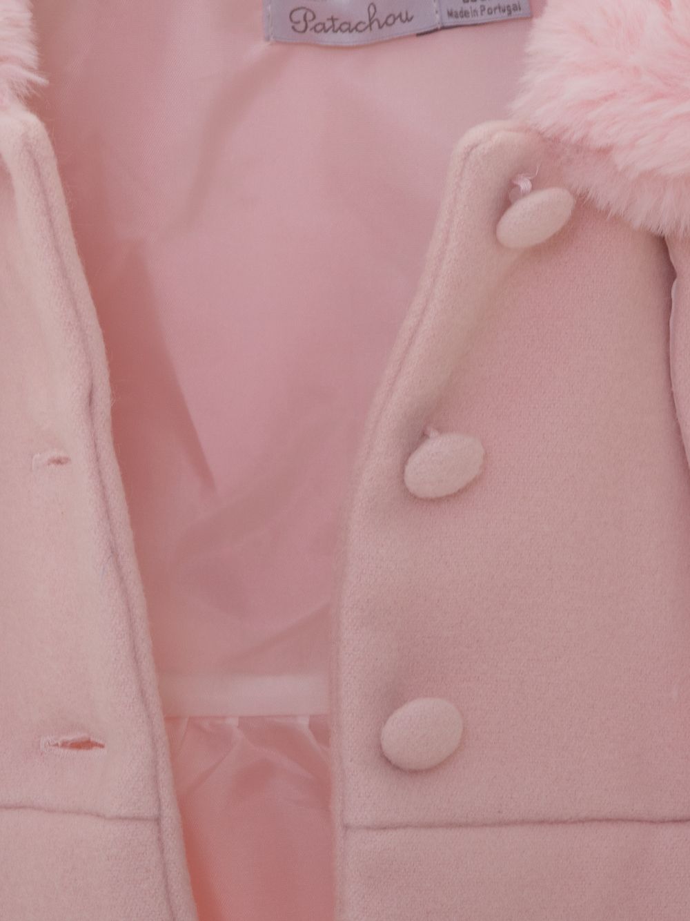 Pale Pink Flannel Coat 