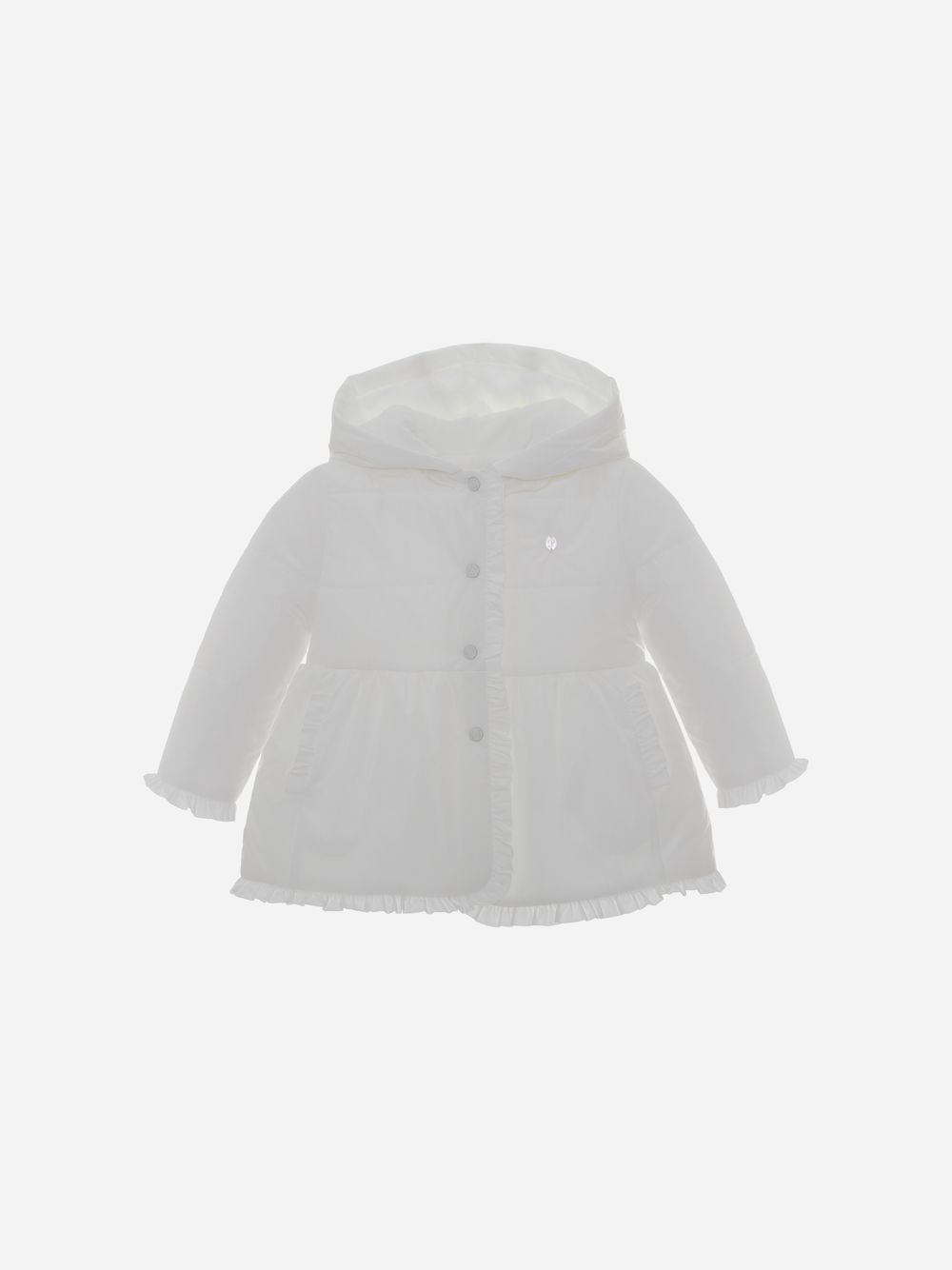 Microfibre waterproof jacket ecru