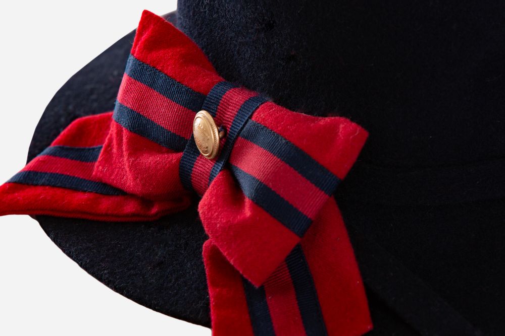 Navy Blue bow hat