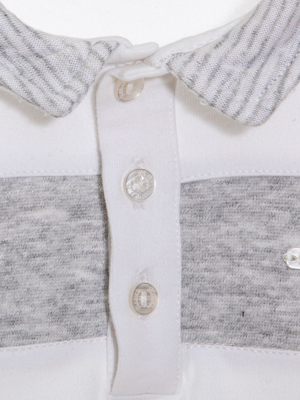 White and melange grey set