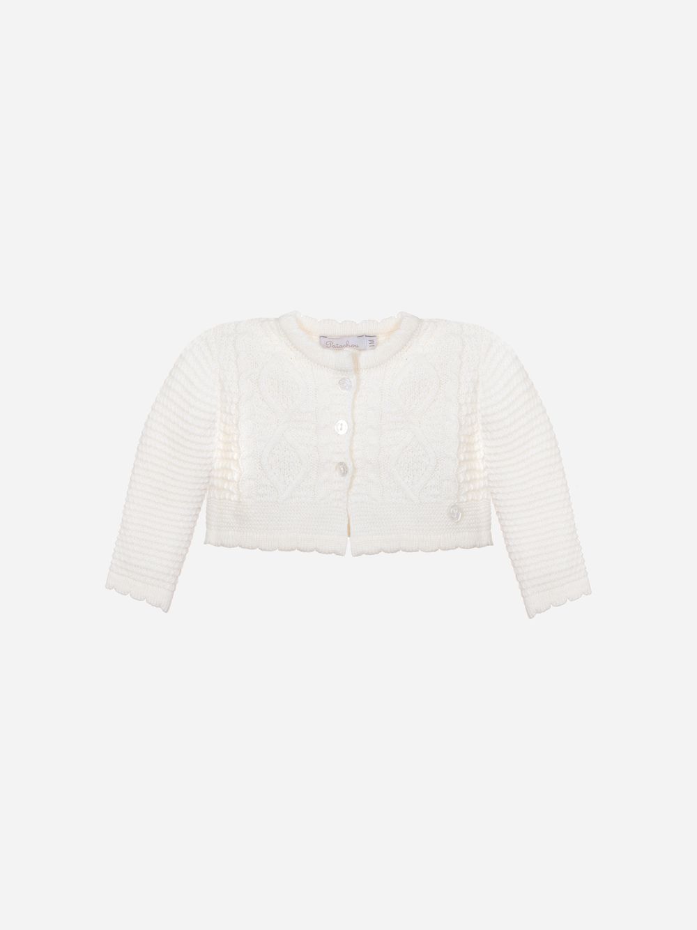 Girls coat in knit
