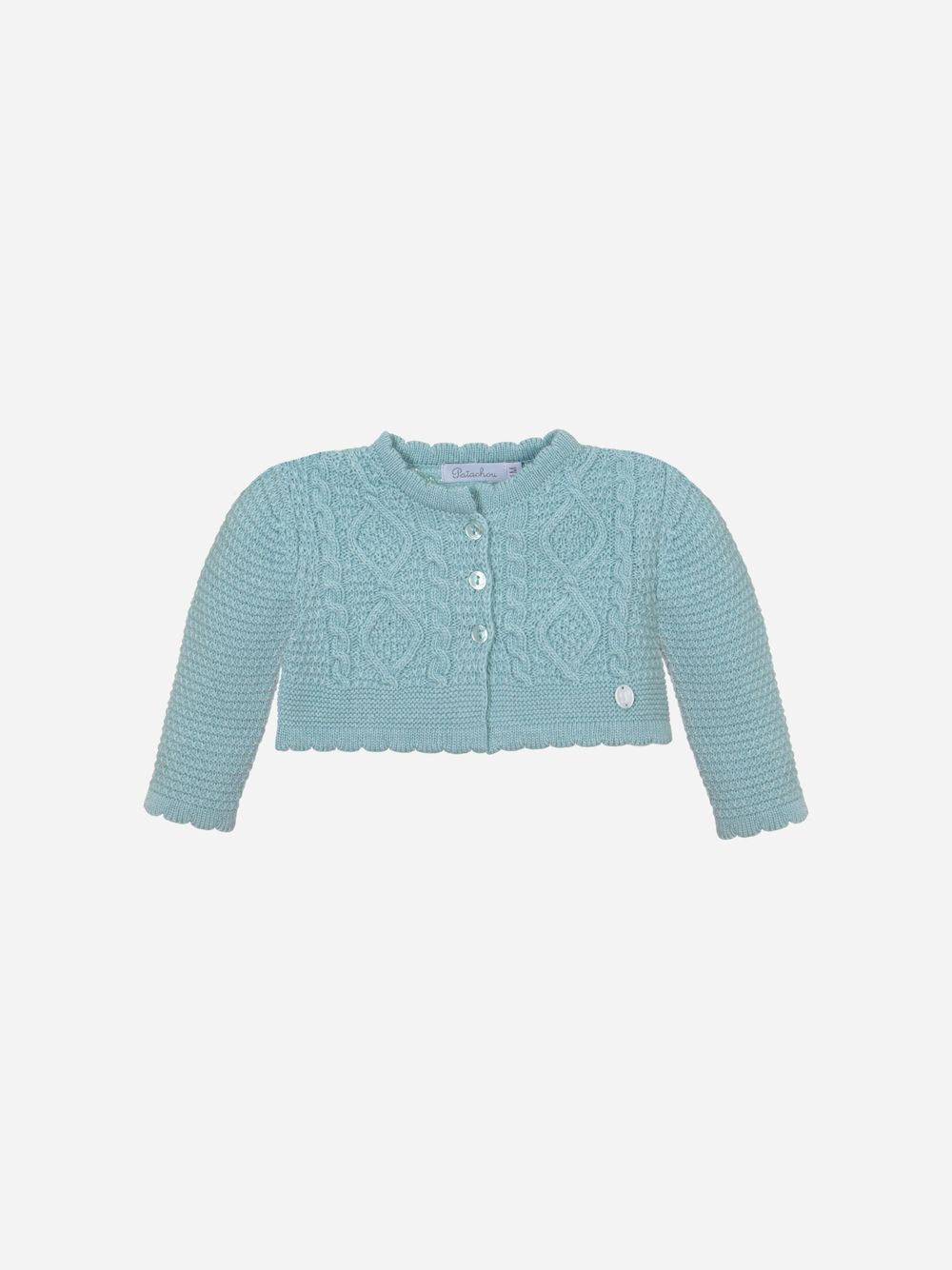 Girls coat in knit