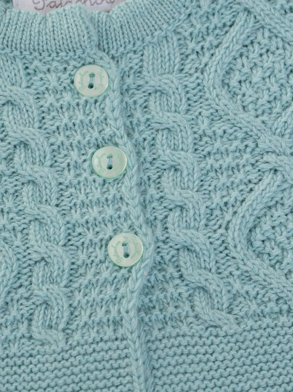 Girls coat in knit