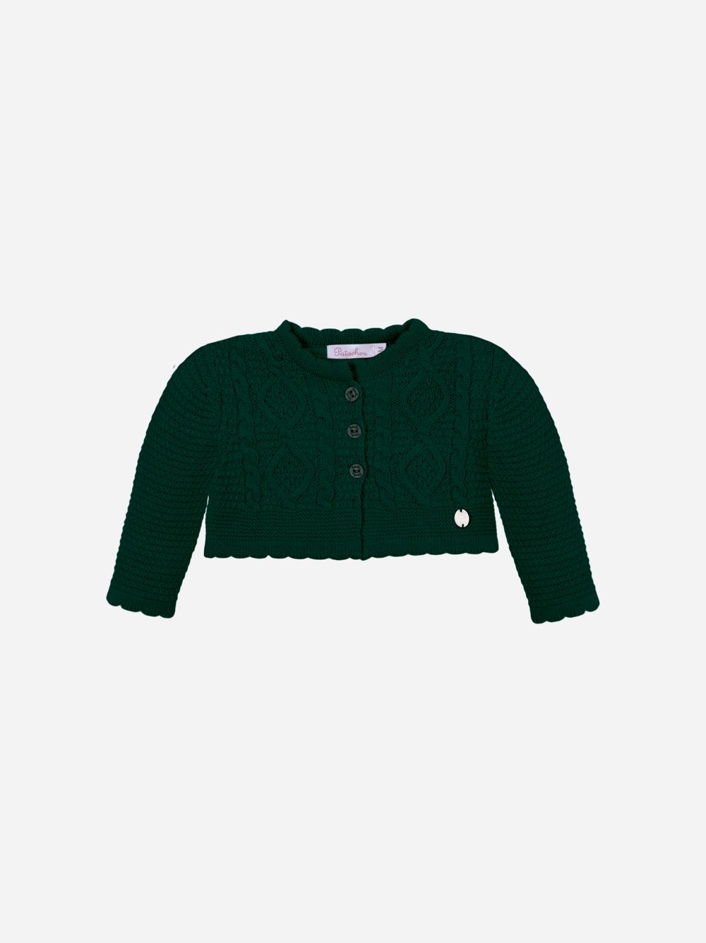 Girls coat in knit