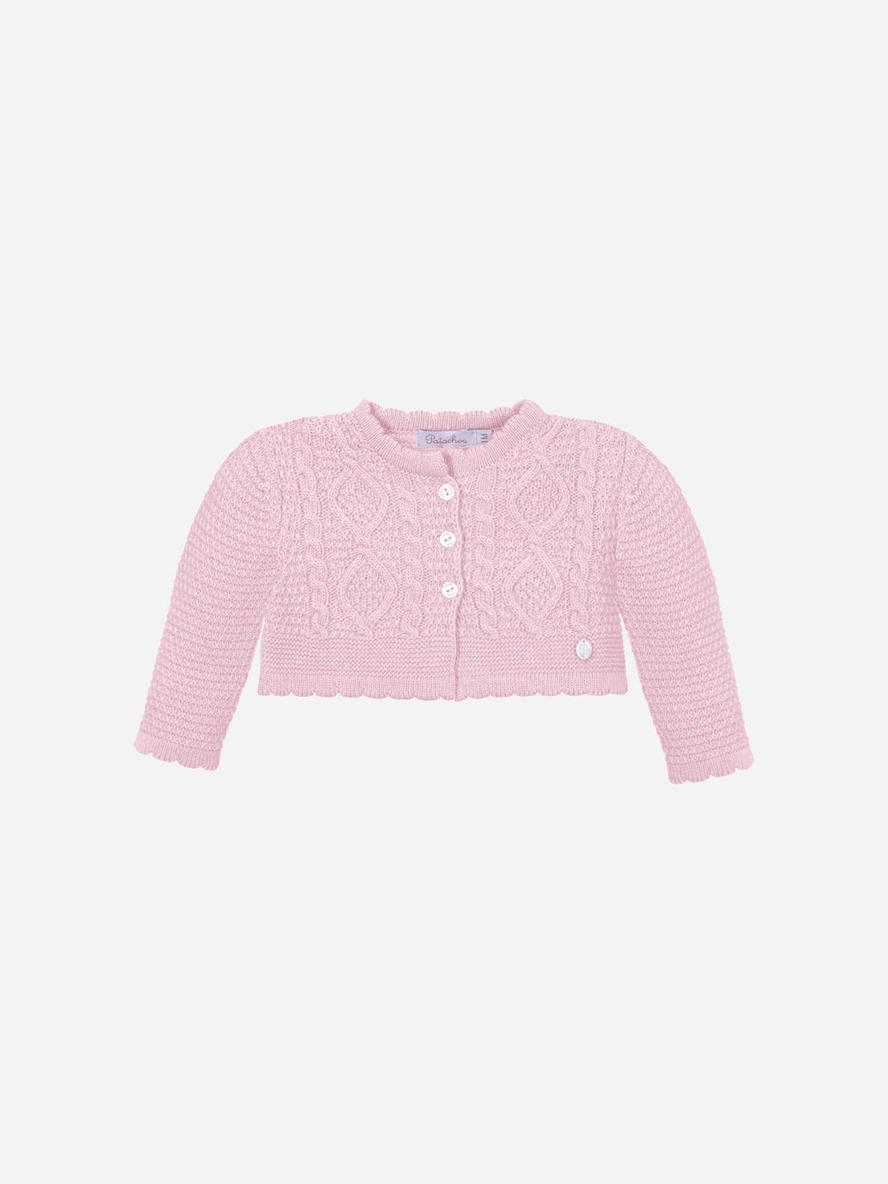 Girls coat in knit