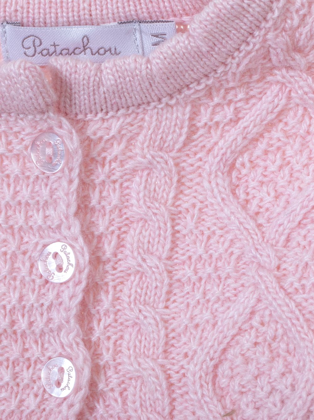 Girls coat in knit