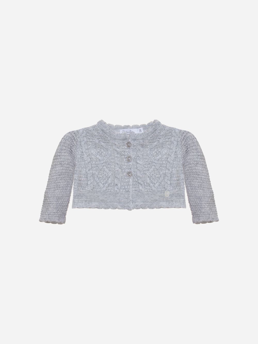 Girls coat in knit