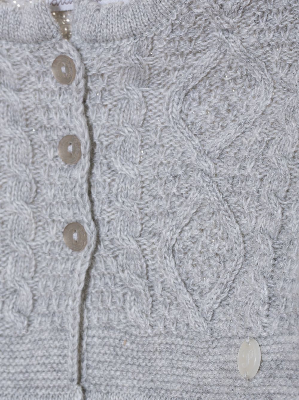 Girls coat in knit
