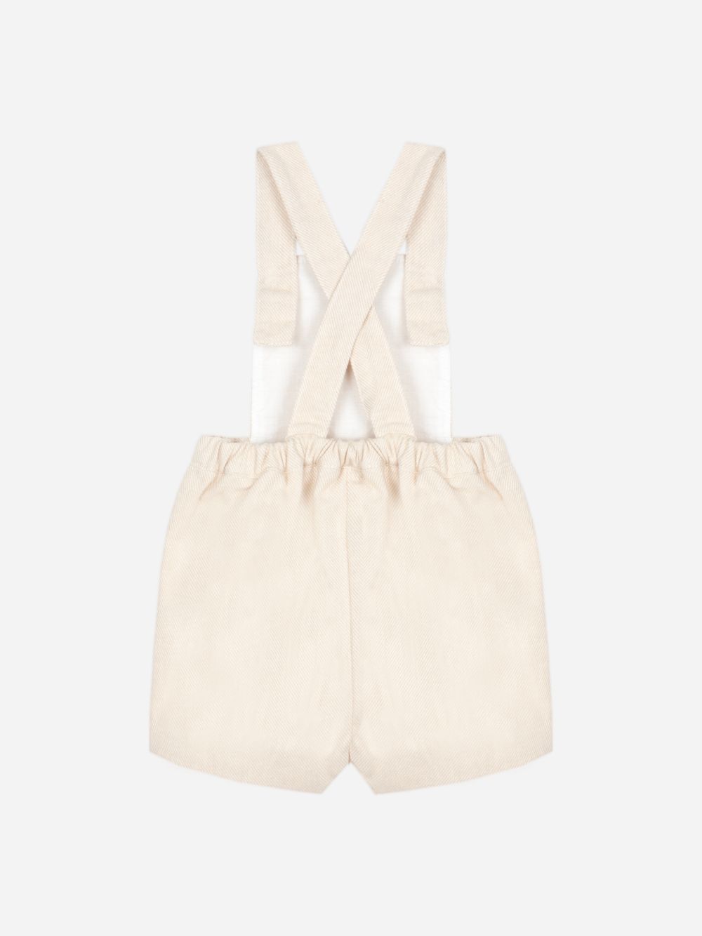 Beige flannel shorts
