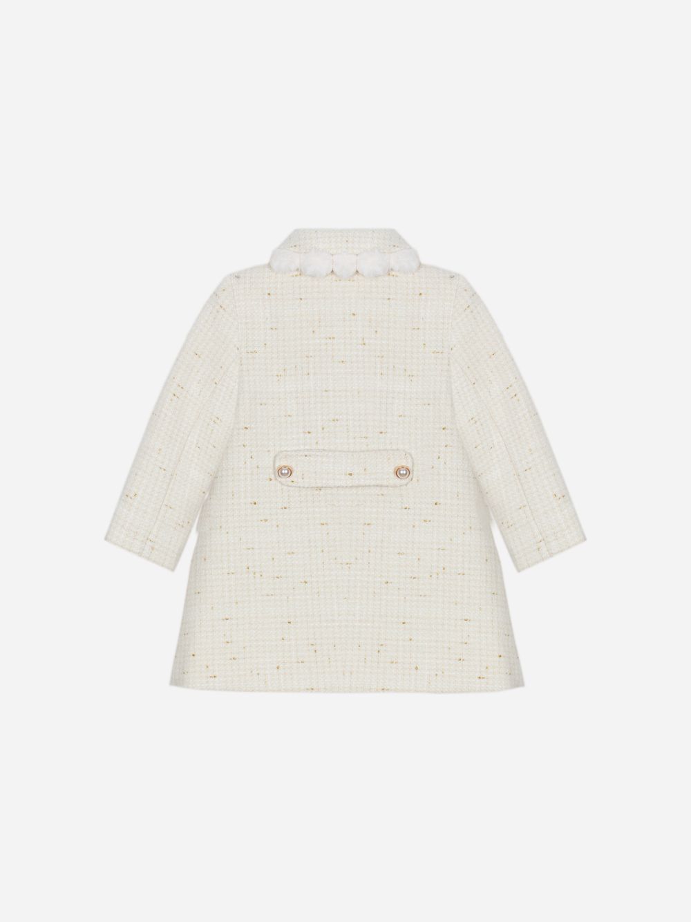 Ecru tweed coat