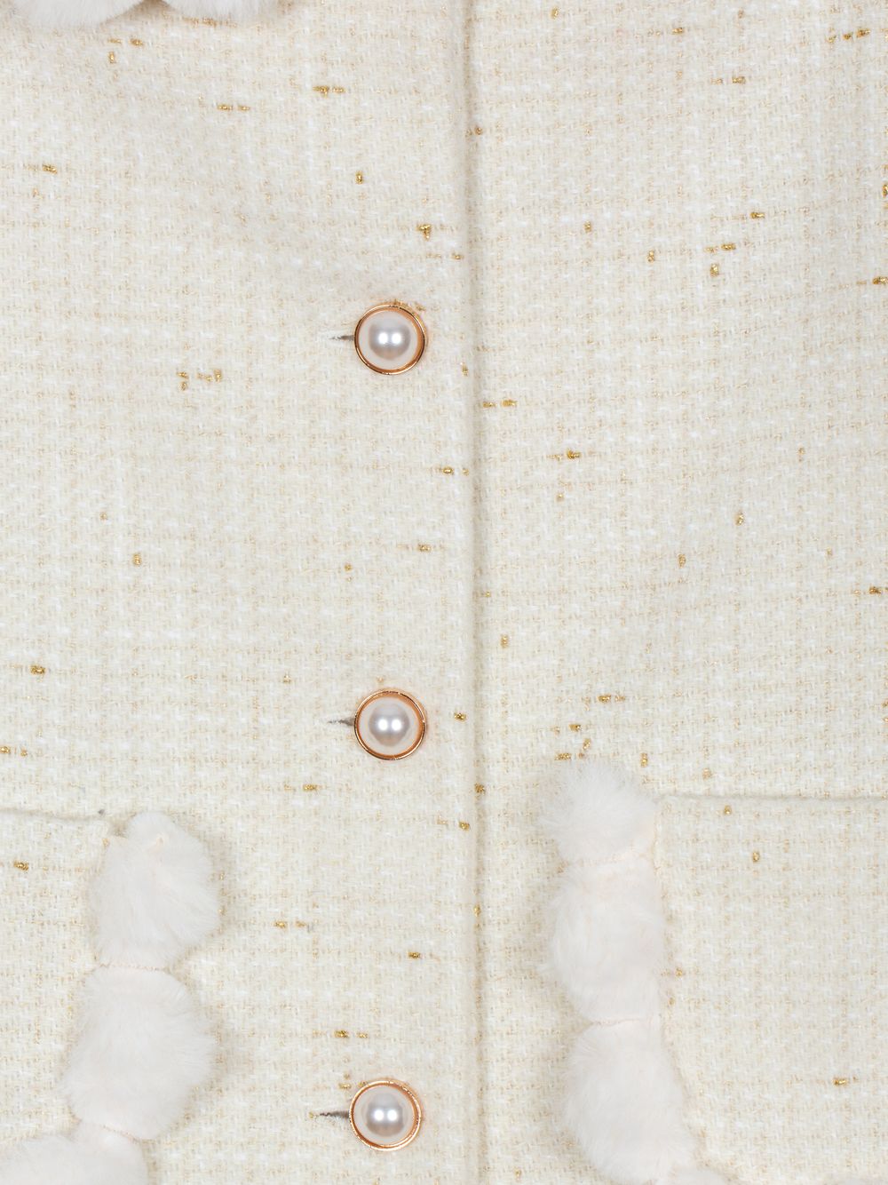 Ecru tweed coat