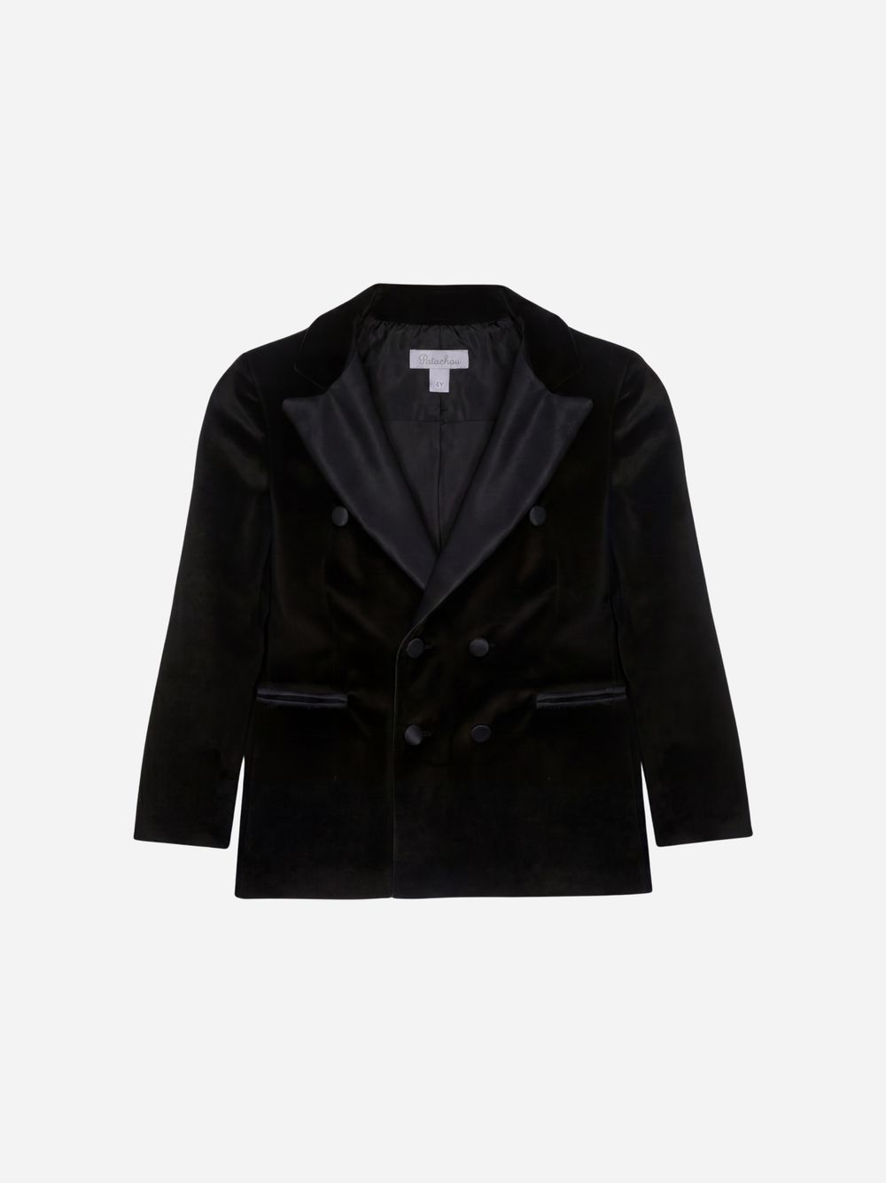Black velvet party blazer