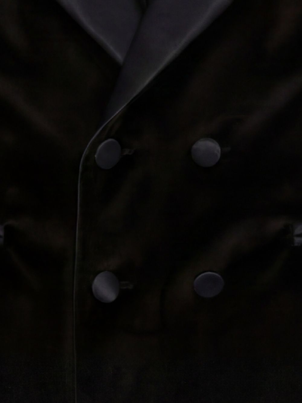 Black velvet party blazer