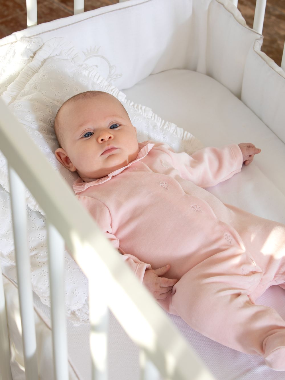 Pink velour babygrow 