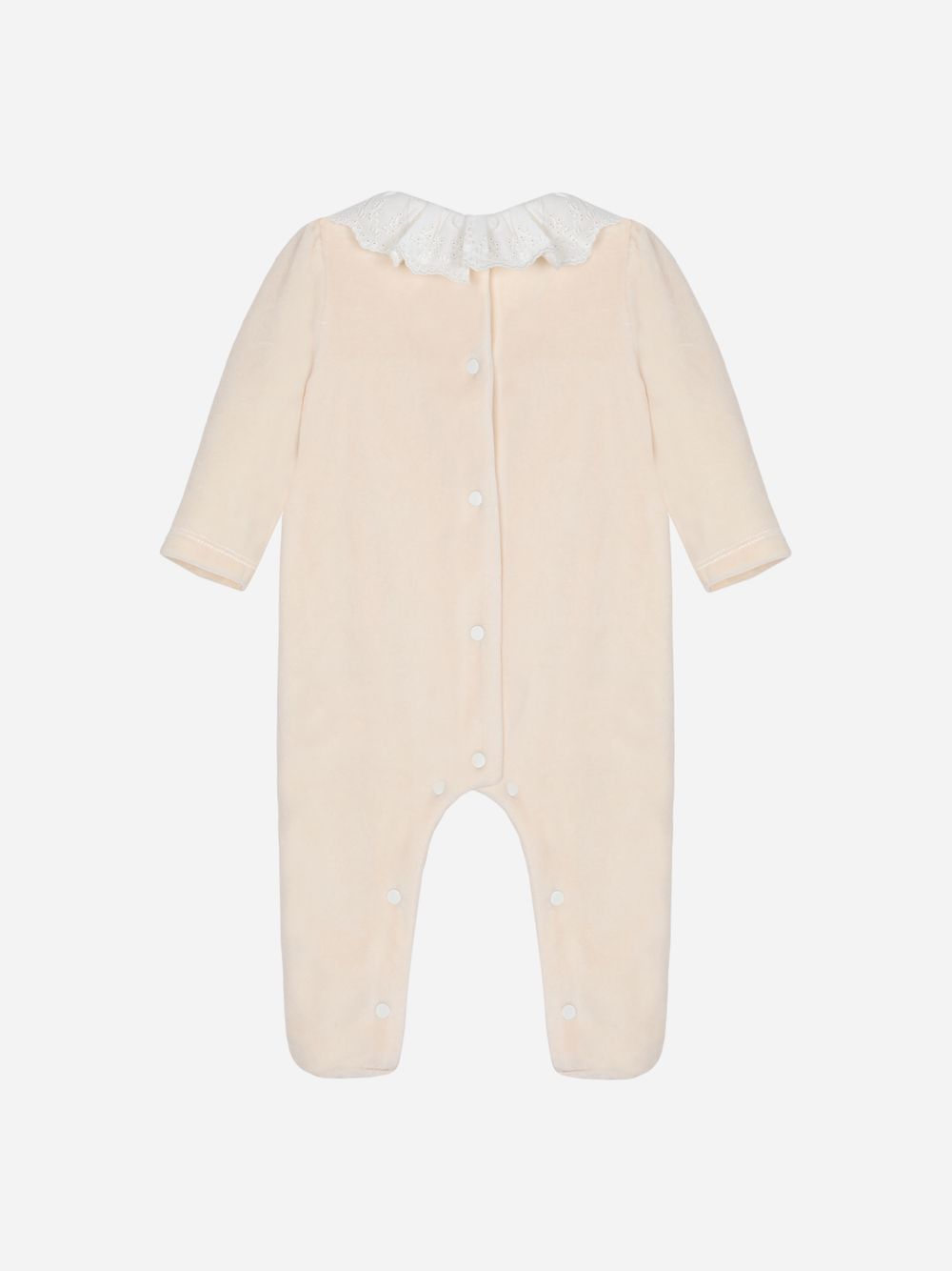 Babygrow with frilled collar
