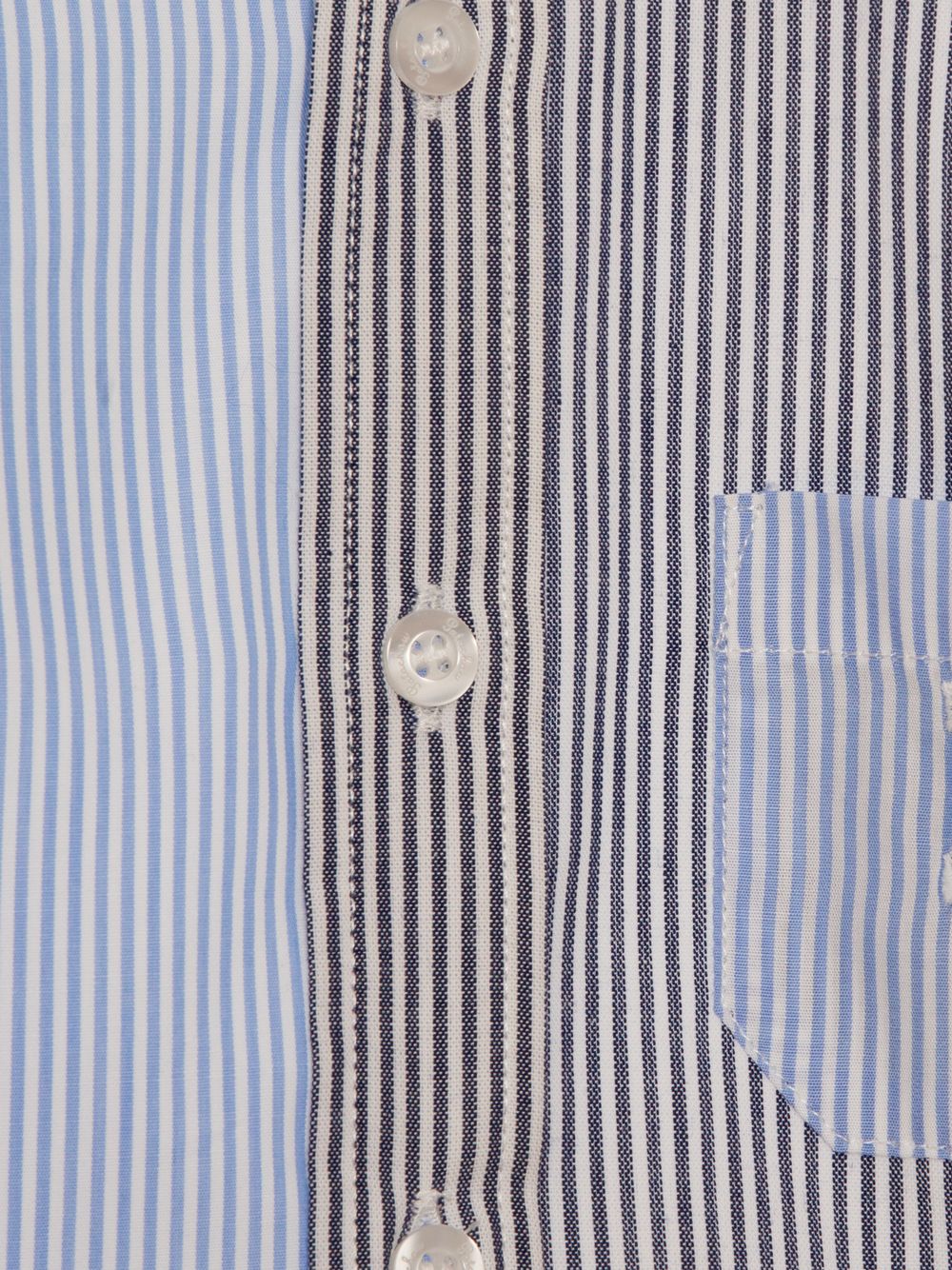 Marine and light blue striped shirt