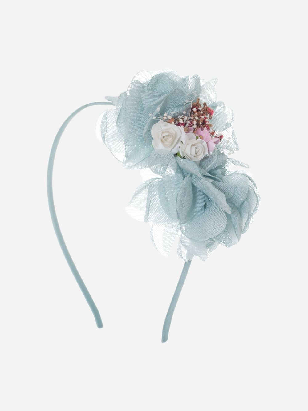 Water Green floral headband