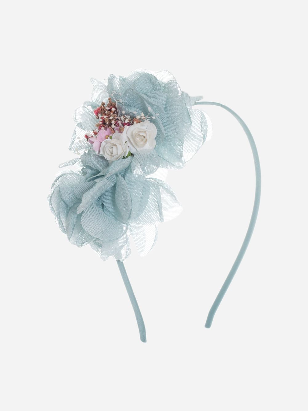 Water Green floral headband