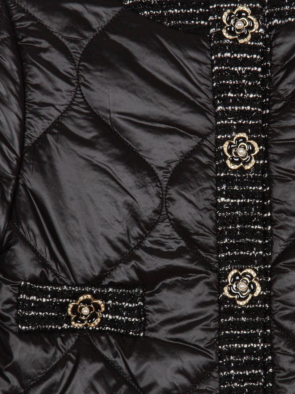 Black microfiber coat
