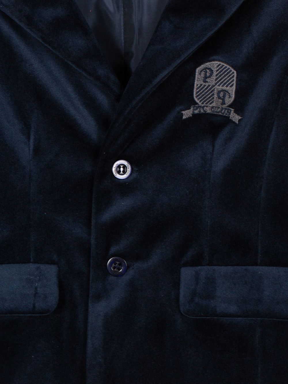 Navy Blue velvet blazer for boys