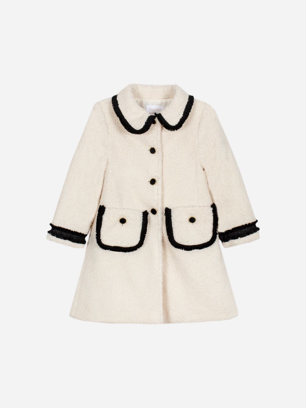 Beige bouclé coat