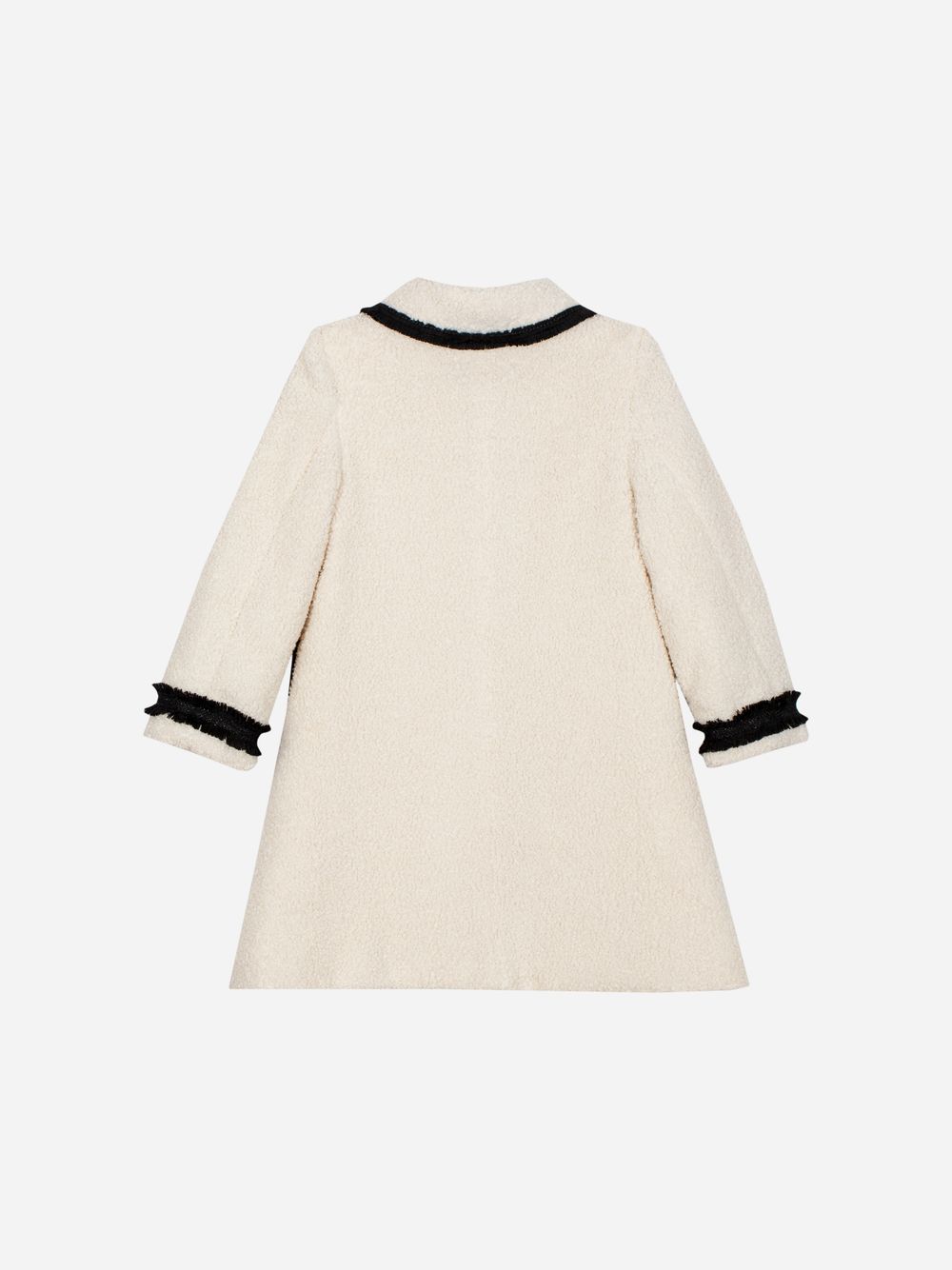 Beige bouclé coat
