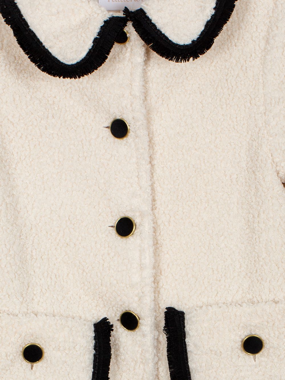 Beige bouclé coat