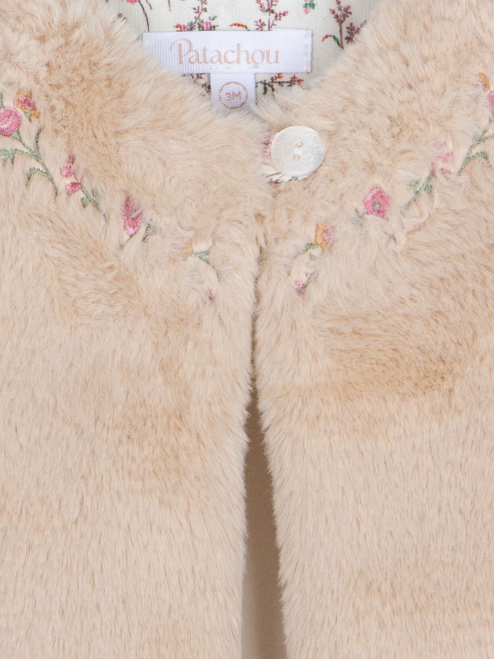 Beige fur vest