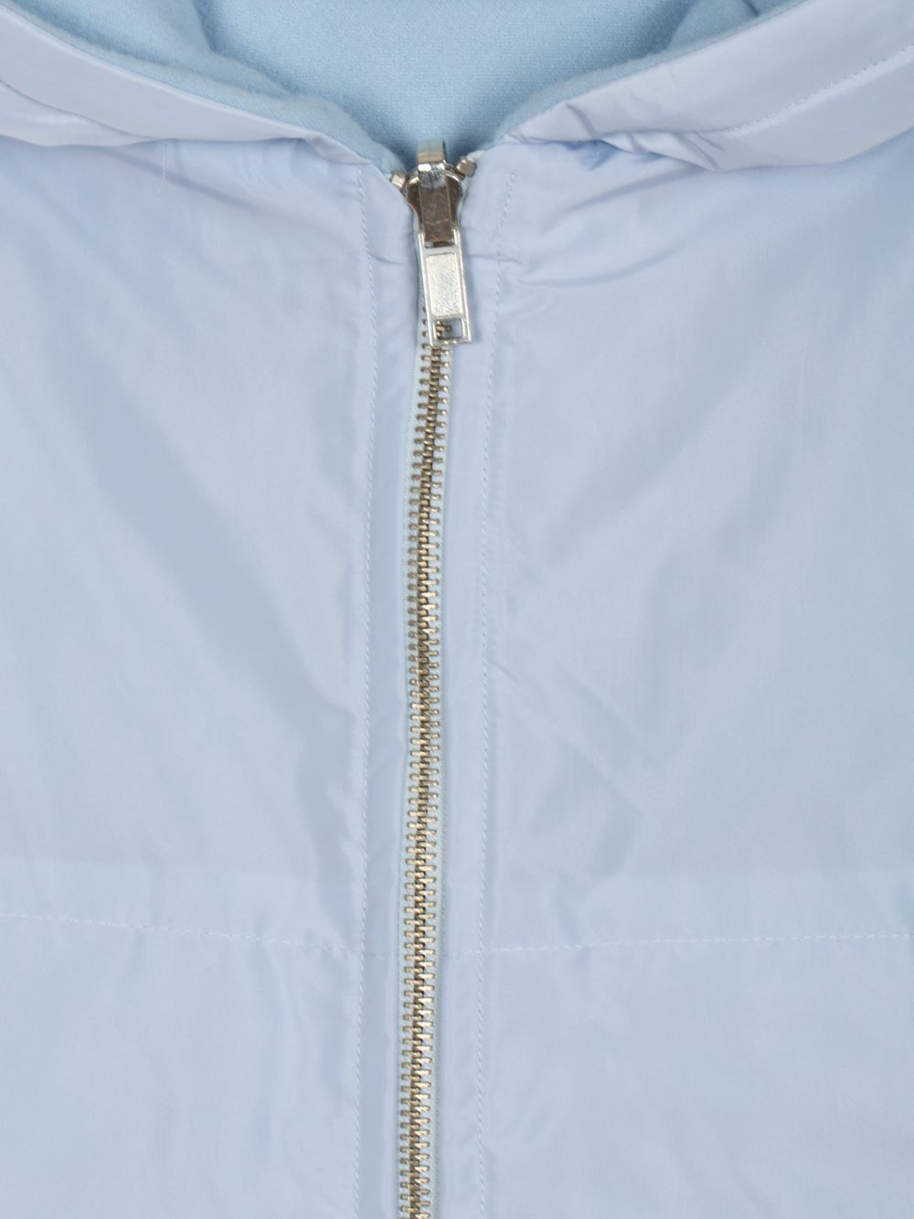 Light Blue reversible microfiber coat
